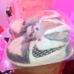 Cozy Slippers - Dior Swoosh Jordan